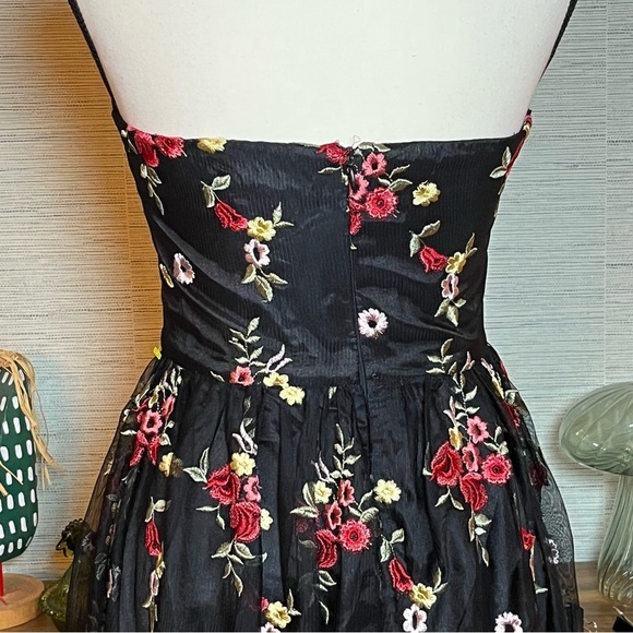 Chi Chi London Retro 50s Embroidered Tulle A-Line Tea Party Dress Size 4 - Picture 6 of 10